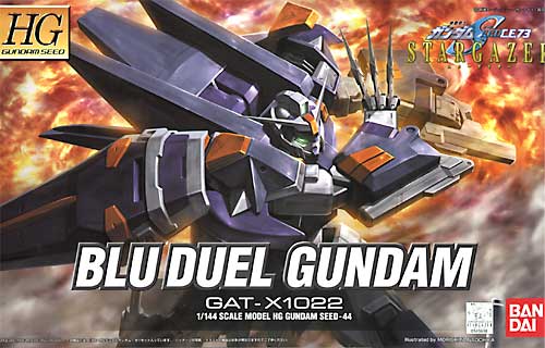 Gundam 1/144 HG Seed #44 CE:73 Stargazer GAT-X1022 Blu Duel Gundam Model Kit