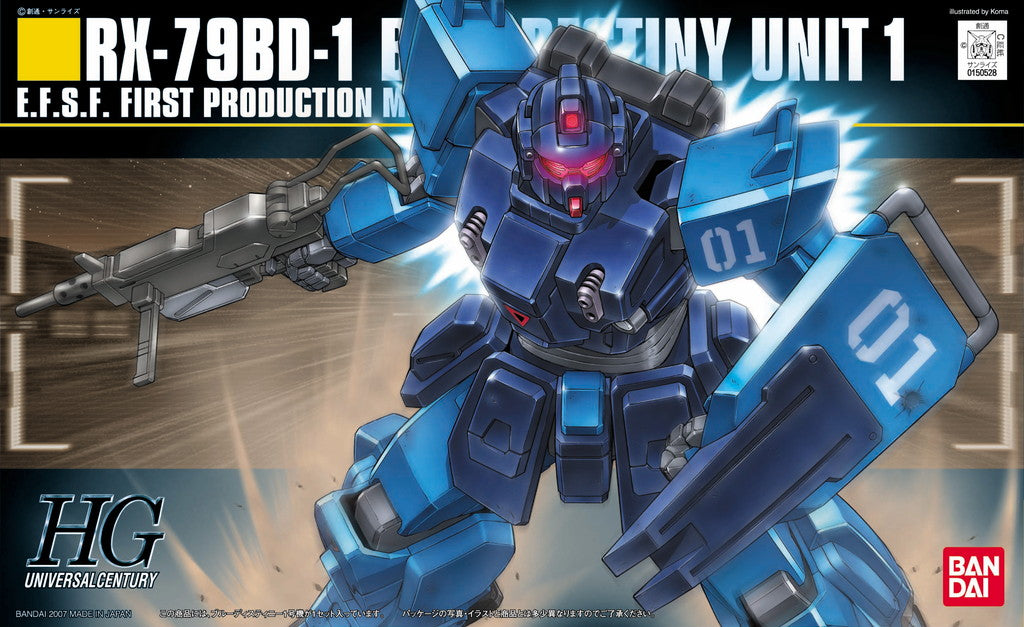 Gundam 1/144 HGUC #080 RX-79BD-1 Blue Destiny Unit 1 Model Kit