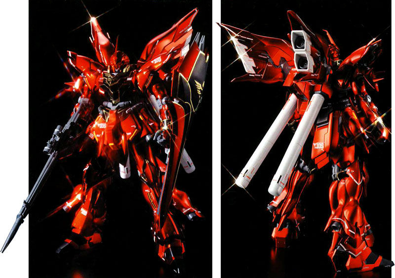 Gundam 1/100 MG Gundam Unicorn MSN-06S Sinanju Ver Ka Titanium Finish Model Kit