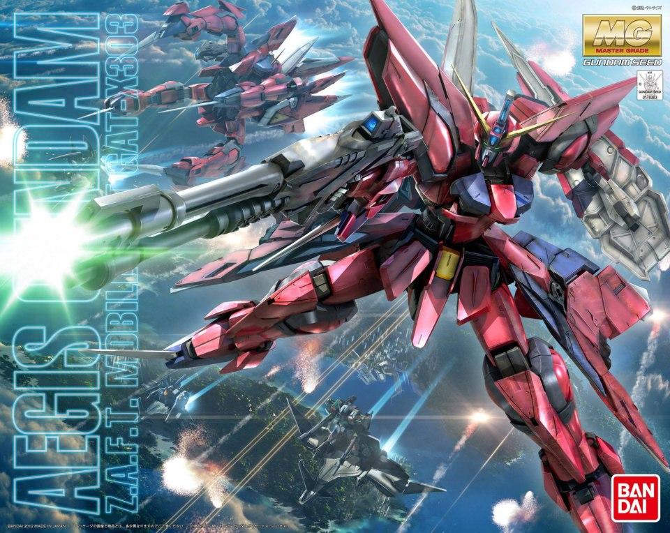Gundam 1/100 MG Gundam Seed Destiny Aegis GAT-X303 Gundam Model Kit 1