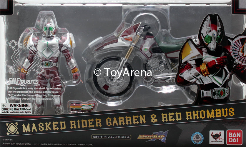 S.H. Figuarts Masked Kamen Rider Garren & Red Rhombus Kamen Rider Action Figure (Item has Shelfware)