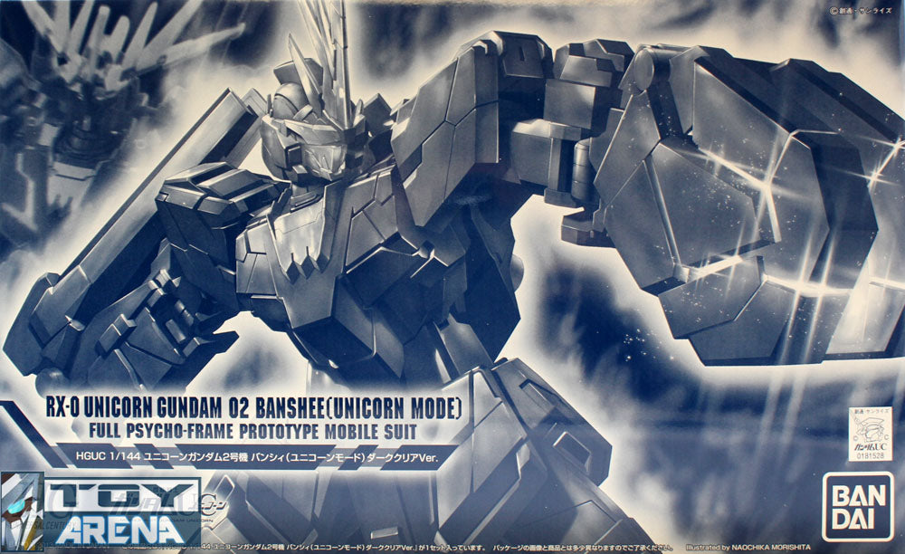 Gundam 1/144 HGUC RX-0 Unicorn Gundam 02 Banshee Unicorn Mode Dark Clear Version Model Kit Exclusive