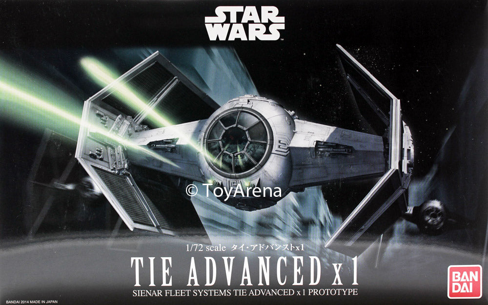 Star Wars 1/72 Scale Tie Advanced x1 Model Kit