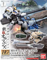 Gundam 1/144 HG IBA Customize Parts MS Option Set 1 and CGS Iron-Blooded Orphans Model Kit