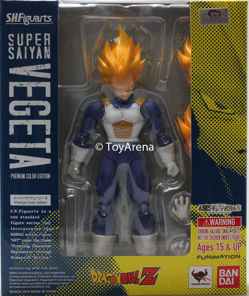 S.H. Figuarts Dragon Ball Z Kai Super Saiyan Vegeta (Premium Color Edition) Action Figure