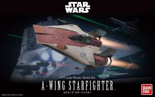 Star Wars 1/72 Scale A-Wing Starfighter Model Kit
