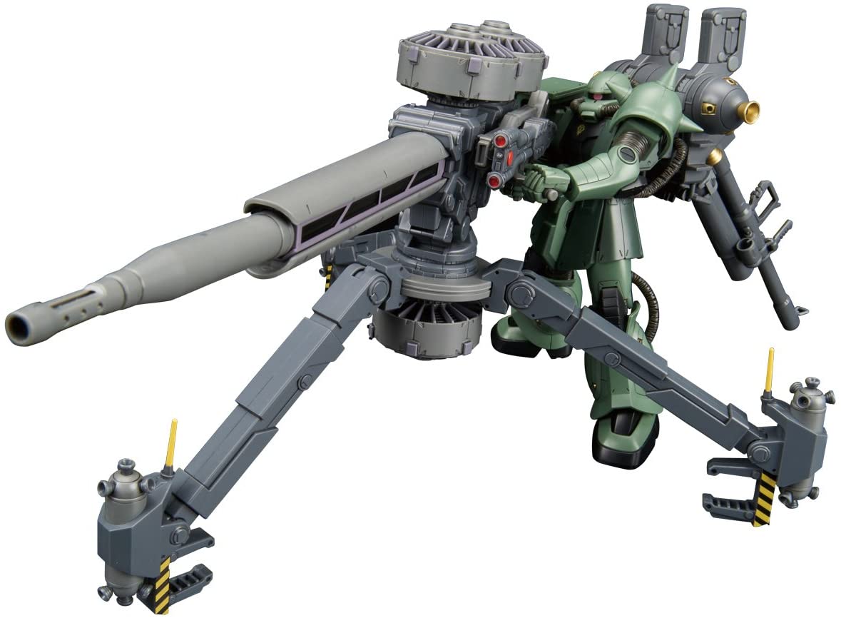 Gundam 1/144 HG Thunderbolt MS-06 Zaku II + Big Gun (Thunderbolt Anime Color) Set Model Kit