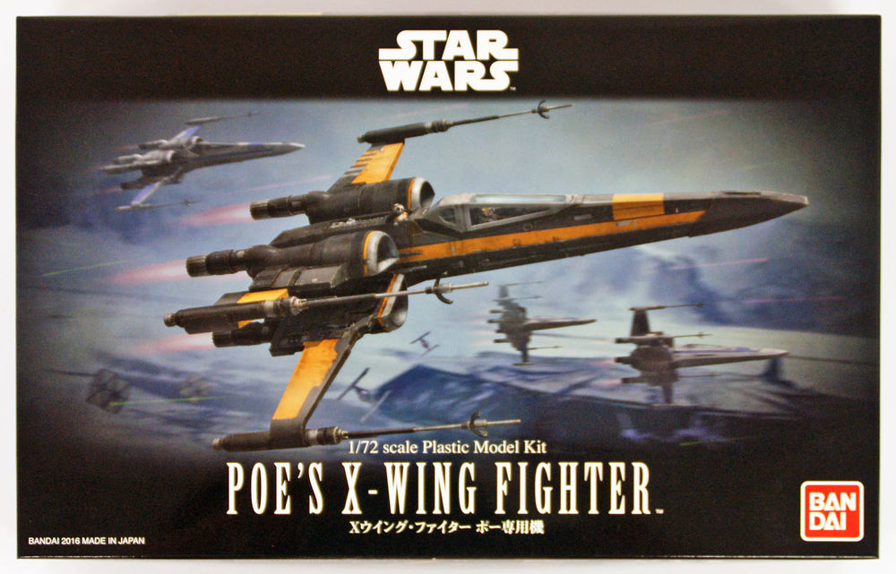 Star Wars 1/72 Scale Poe's X-Wing Starfighter Model Kit