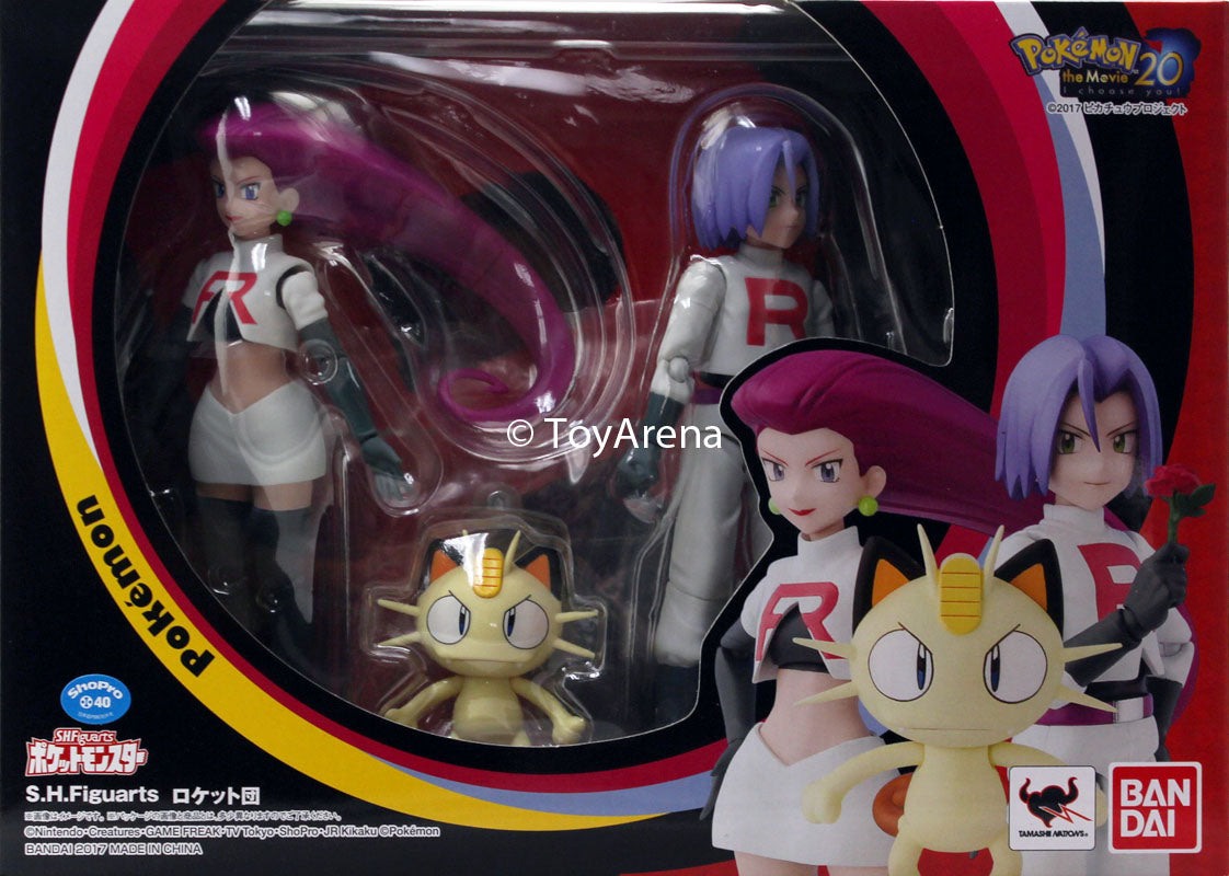 S.H. Figuarts Pokemon The Movie 20 Team Rocket Jesse James Meowth SHELFWARE