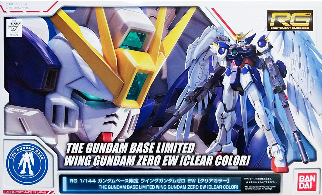 Gundam 1/144 RG Wing Gundam Zero EW Clear Color The Gundam Base Limited Model Kit Exclusive