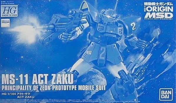 Gundam 1/144 HG The Origin MS-11 Act Zaku Model Kit Bandai Exclusive