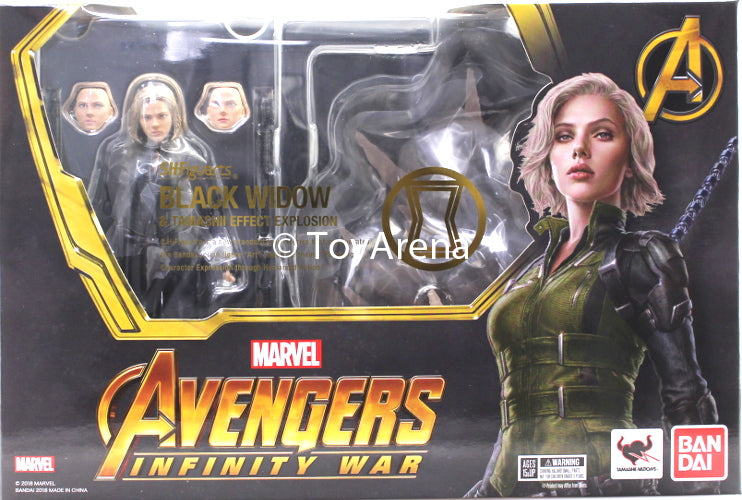 S.H. Figuarts Marvel Black Widow Avengers Infinity Wars and Tamashii Explosion Effect