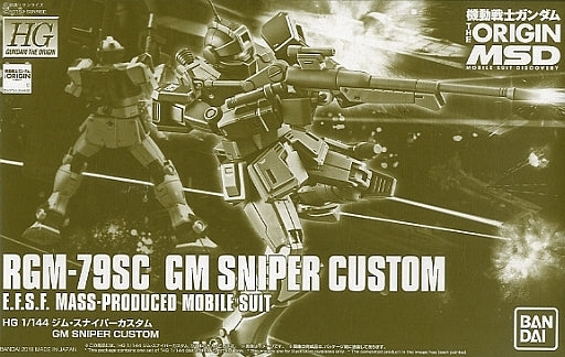 Gundam 1/144 HG The Origin RGM-79SC GM Sniper Custom Model Kit Exclusive
