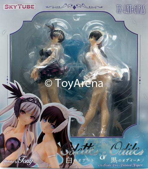 Alphamax Skytube 1/6 Scale Tony Taka T2 Art Girls White Odette and Black Odile  PVC Figure Statue