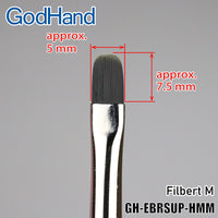 God Hand Godhand GH-EBRSUP-HMM Brushwork Softest Hobby Filbert Paint Brush M For Plastic Model Kit
