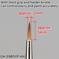 God Hand Godhand GH-EBRSYP-KH Brushwork Short Grip Sharp Point Fine Paint Brush For Plastic Model Kit