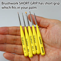 God Hand Godhand GH-EBRSYP-MS Brushwork Short Grip Point Brush S Paint Brush For Plastic Model Kit