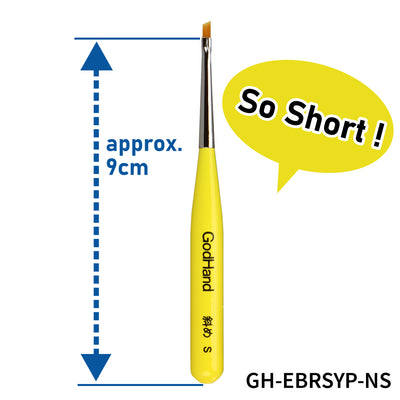 God Hand Godhand GH-EBRSYP-NS Brushwork Short Grip Oblique Brush S Paint Brush For Plastic Model Kit