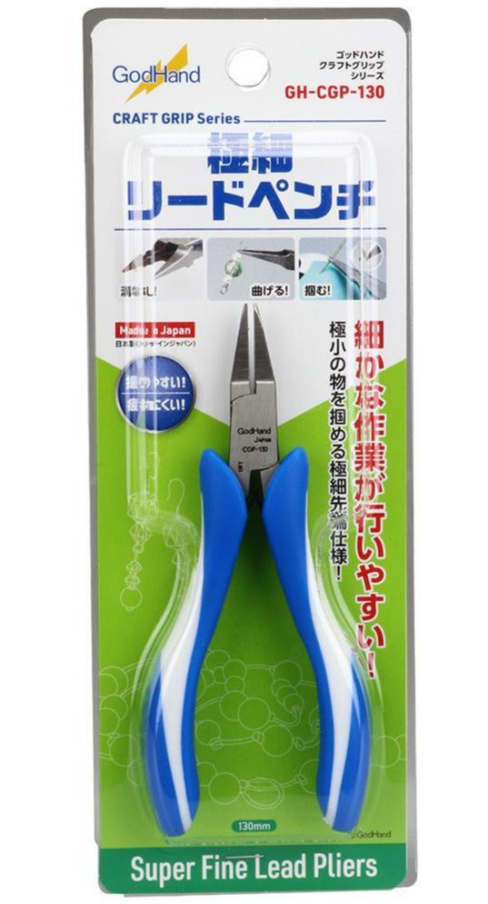 God Hand Godhand GH-CGP-130 Craft Grip Series Super Fine Tip Lead Pliers For Plastic Model Kit