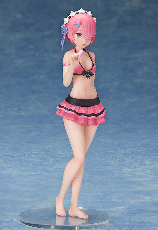 FREEing!! 1/12 Re: Zero -Starting Life in Another World- Ram Swinsuit Ver. Scale Statue Figure PVC