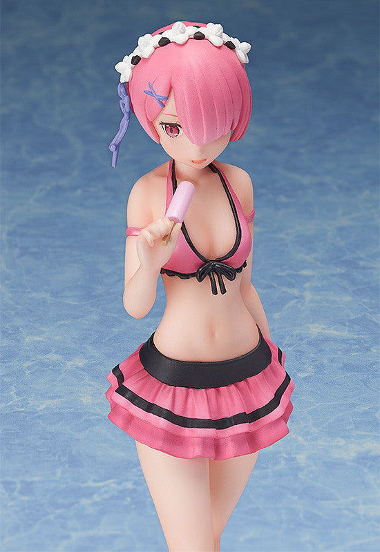 FREEing!! 1/12 Re: Zero -Starting Life in Another World- Ram Swinsuit Ver. Scale Statue Figure PVC