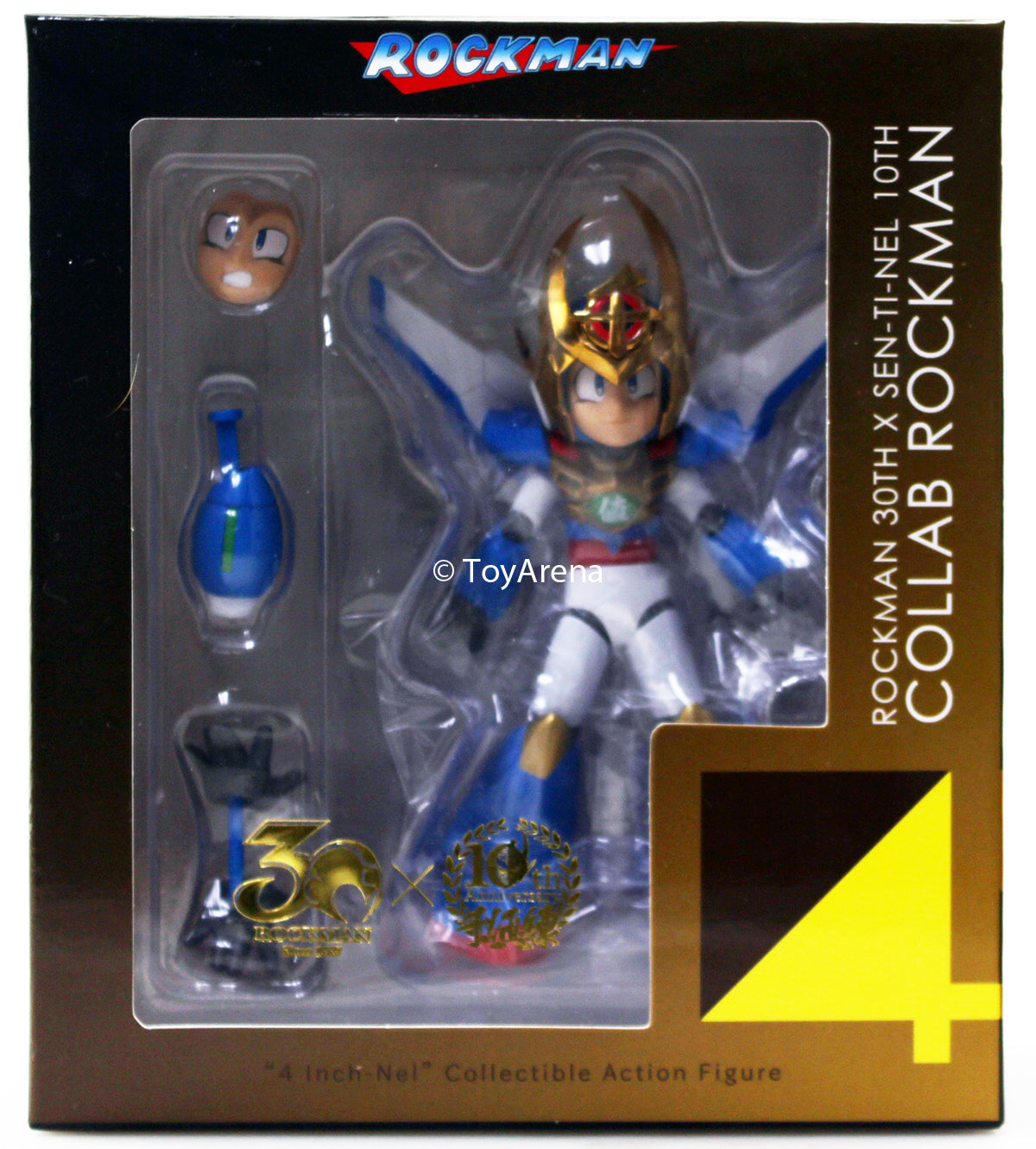 Sentinel Mega Man Rockman 30th x Sen-Ti-Nel 10th Collab 4inch-nel Action Figure