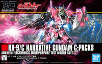 Gundam 1/144 HGUC #222 Gundam Narrative RX-9/C Narrative Gundam C-Packs Model Kit