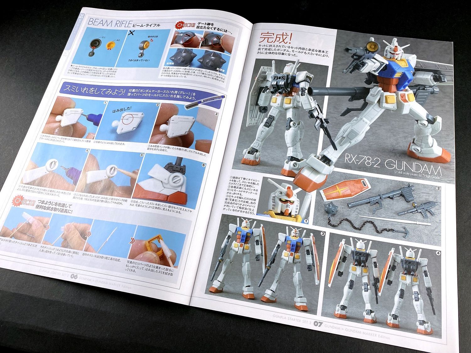 Gunpla Set Gundam 1/144 HG Gunpla Starter Set Vol.2 Model Kit