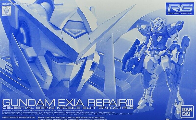 Gundam 1/144 RG GN-001 RE III Exia Repair III Celestial Being Bandai Shop Model Kit Exclusive