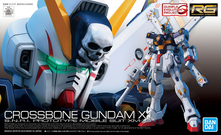 Bandai HGUC 1/144 Crossbone Gundam X1 Kai Model Kit - Japan Import Gundam Plastic Model
