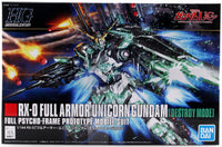 Gundam 1/144 HGUC #178 RX-0 Full Armor Unicorn Gundam [Destroy Mode] Model Kit