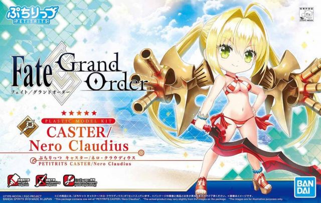 Bandai Petitits Fate/ Grand Order Caster (Nero Claudius) Model Kit 1