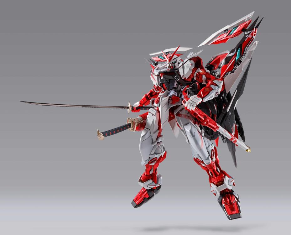 Bandai Metal Build Gundam SEED Vs Astray MBF-P02Kai Gundam Astray Red Frame Kai Alternative Strike Ver Action Figure