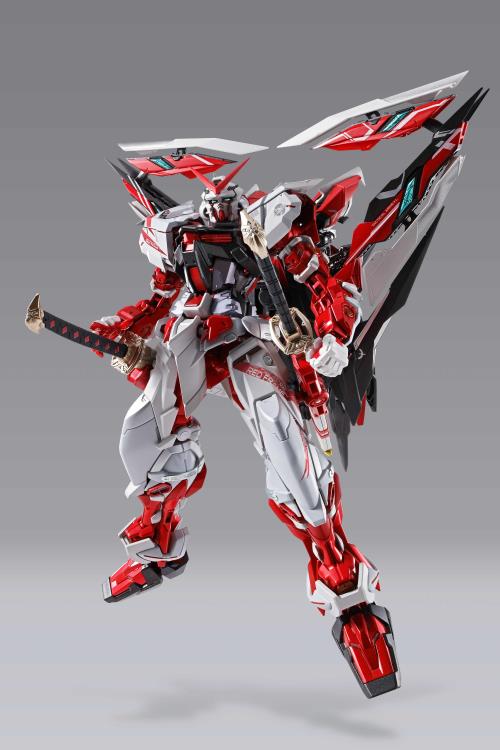 Bandai Metal Build Gundam SEED Vs Astray MBF-P02Kai Gundam Astray Red Frame Kai Alternative Strike Ver Action Figure