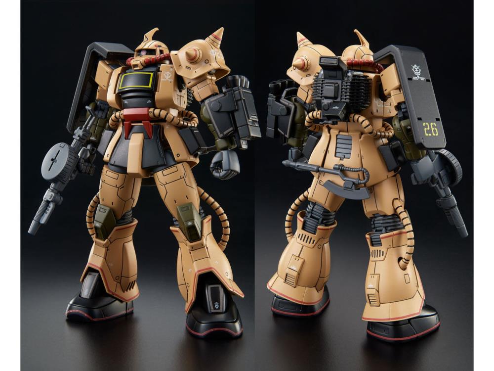 Gundam 1/144 HG The Origin MS-06D Zaku Desert Type Model Kit Exclusive
