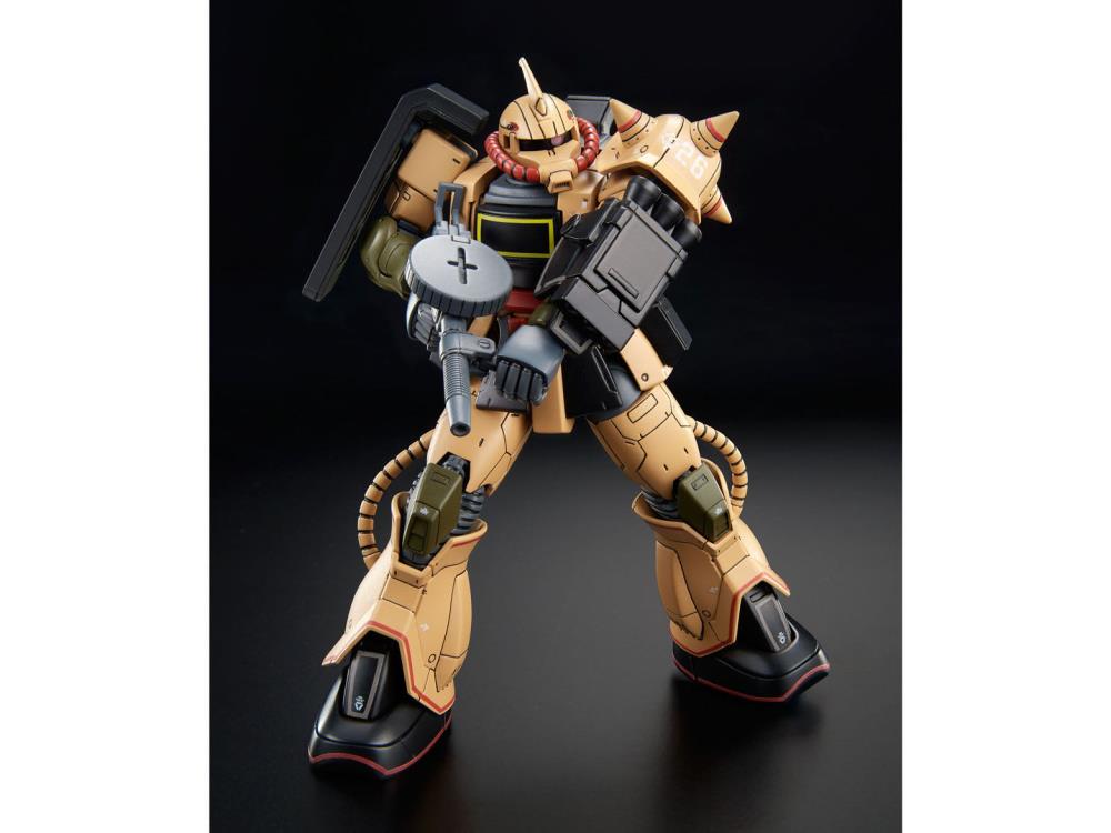 Gundam 1/144 HG The Origin MS-06D Zaku Desert Type Model Kit Exclusive