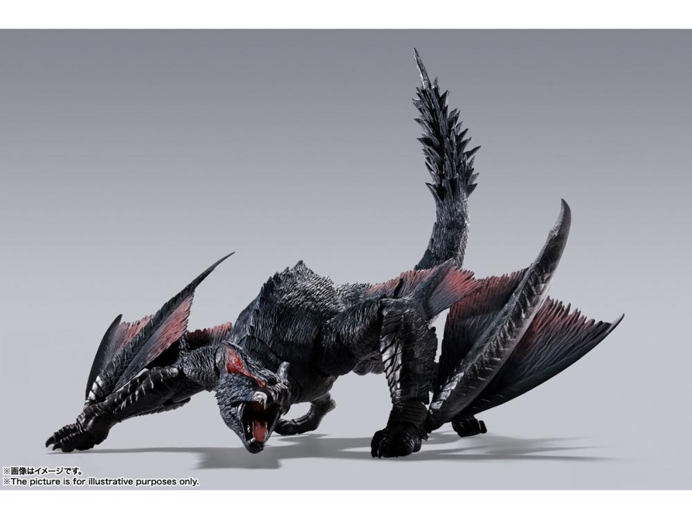 S.H. MonsterArts Monster Hunter Nargacuga Action Figure (With 1st Run Bonus)