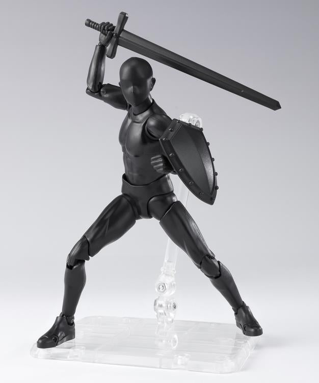 S.H. Figuarts Man Male Body Kun Solid Black Color Ver. DX Set 2 Action Figure