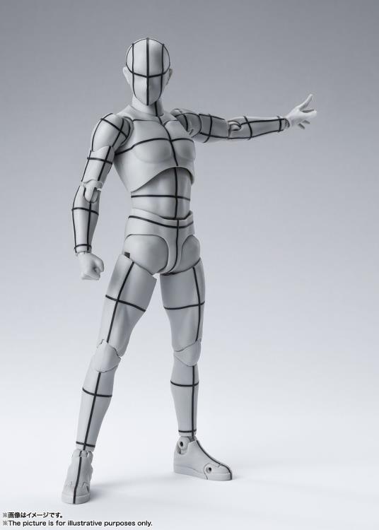S.H. Figuarts Man Male Body Kun (Wireframe) Gray Color Ver. Action Figure