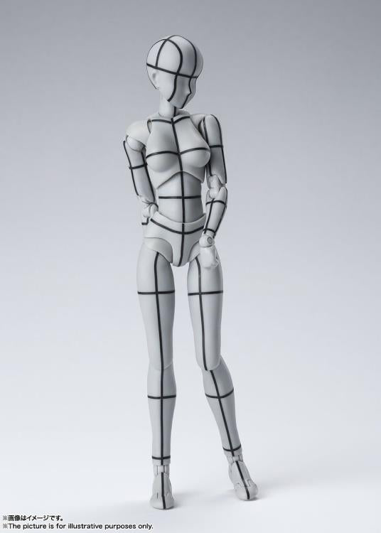 S.H. Figuarts Woman Female Body Chan (Wireframe) Gray Color Ver. Action Figure