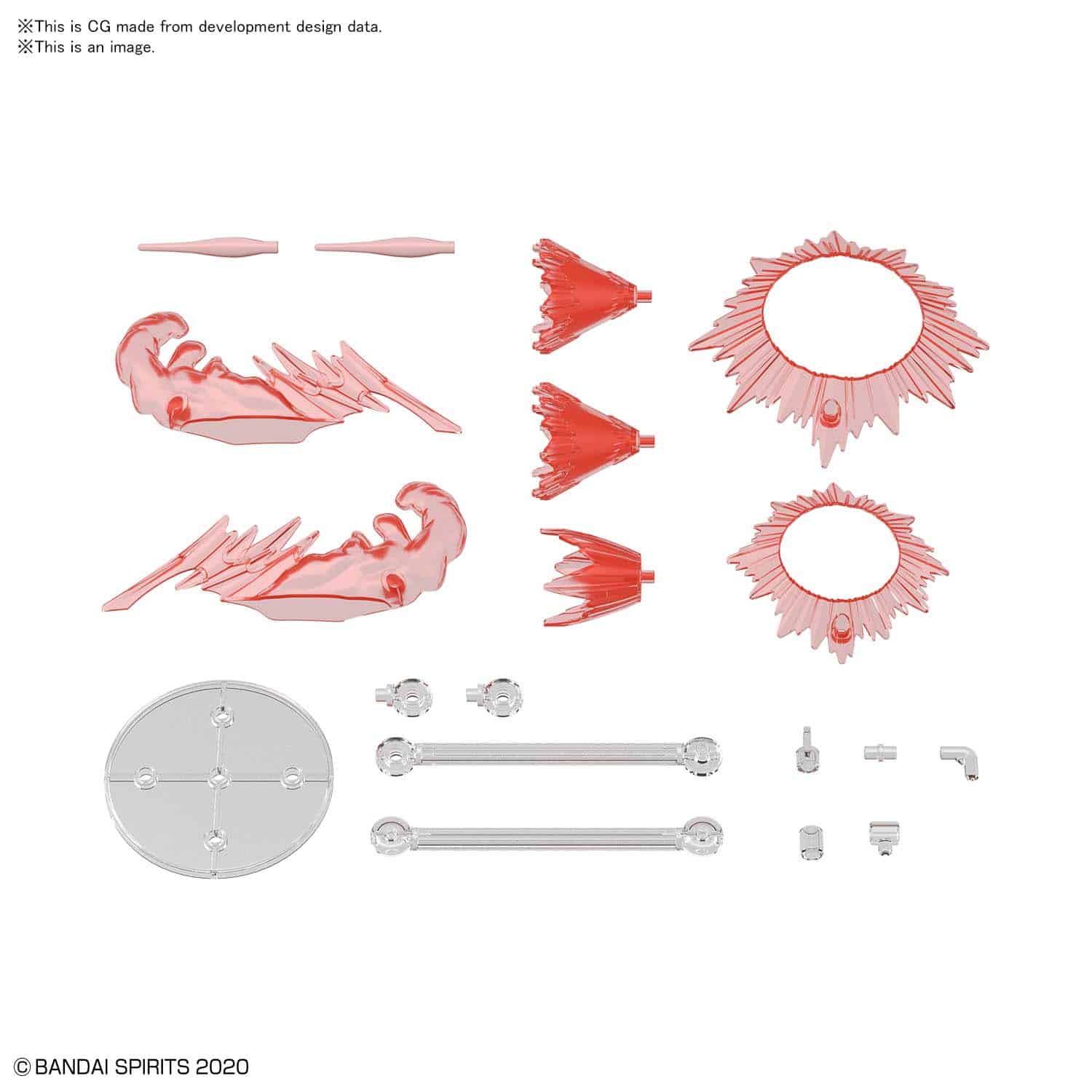 Bandai 30 Minutes Missions Customize Effect #8 Action Image Ver. (Red) Accessory Effect Kit