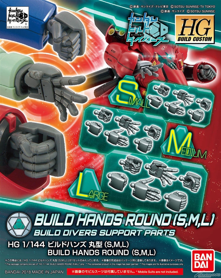 Gundam 1/144 HGBC #044 Build Round Hands Build Custom Model Kit