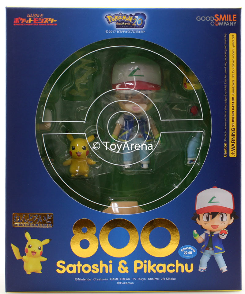 Nendoroid #800 Ash & Pikachu (Satoshi) Pokemon