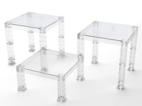 Good Smile Company The Simple Stand: Build-On Type Three-Pack (Translucent Clear) Base