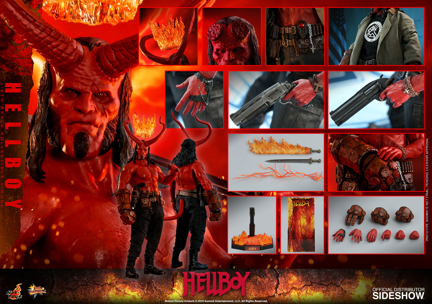 Hot Toys 1/6 Hell Boy 2019 Hellboy Sixth Scale Figure MMS527