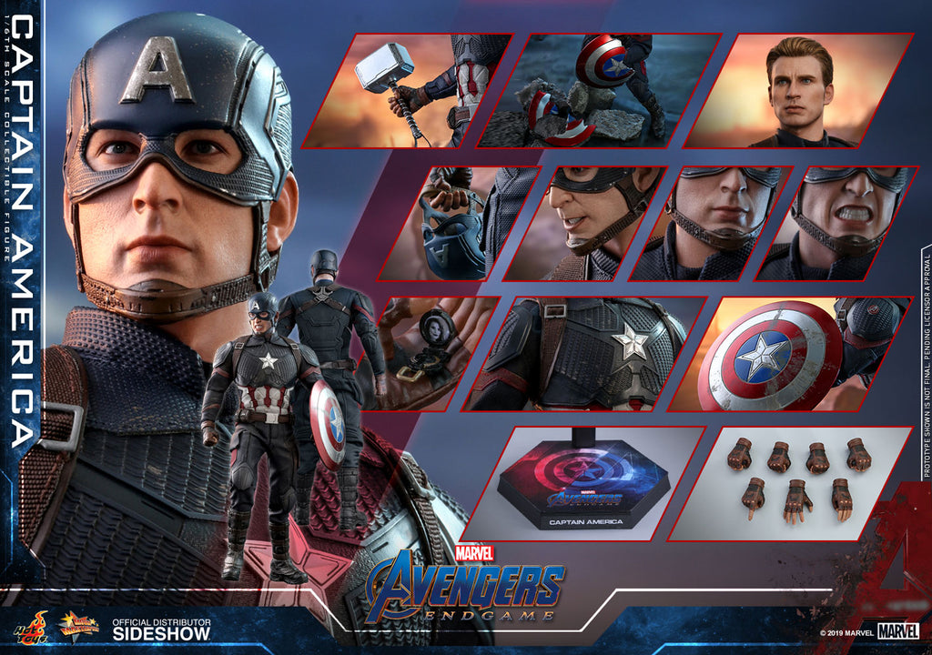 Hot Toys 1/6 Avengers: Endgame Captain America MMS536 Sixth Scale Figure