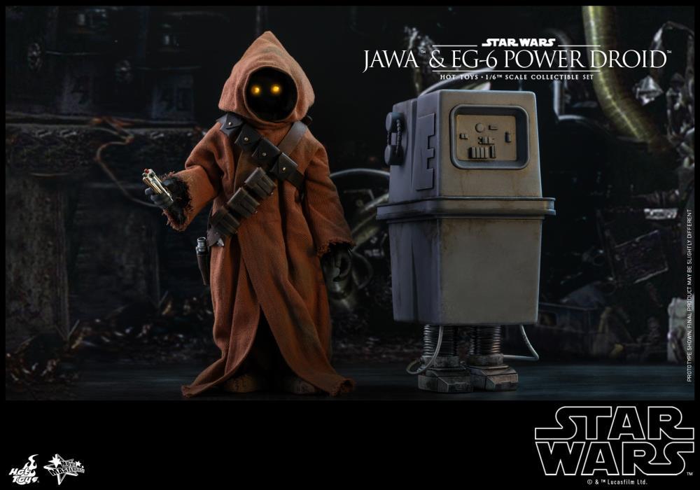 Hot Toys 1/6 Star Wars ANH Jawa & EG-6 Power Droid 1/6 Scale Collectible Figure Two-Pack MMS554 Action Figure 3