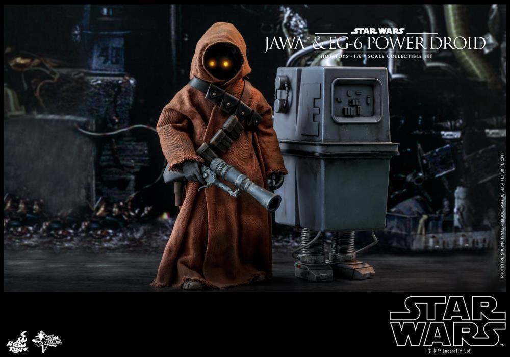 Hot Toys 1/6 Star Wars ANH Jawa & EG-6 Power Droid 1/6 Scale Collectible Figure Two-Pack MMS554 Action Figure 4