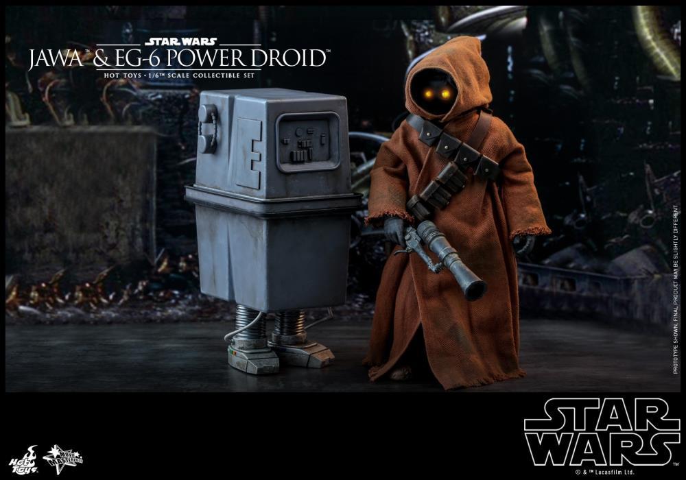 Hot Toys 1/6 Star Wars ANH Jawa & EG-6 Power Droid 1/6 Scale Collectible Figure Two-Pack MMS554 Action Figure 5