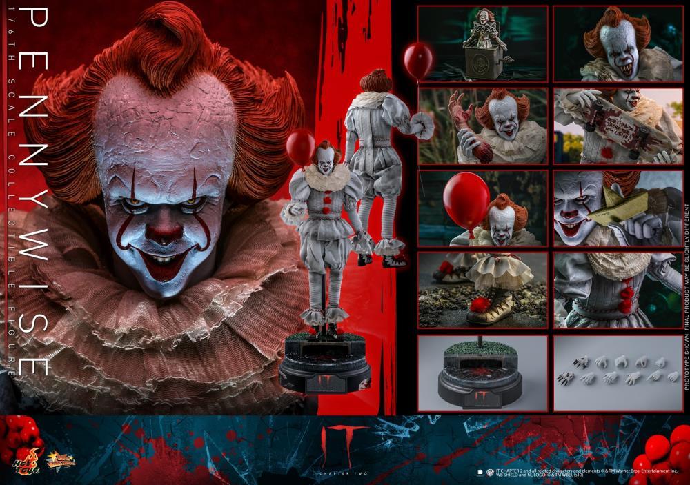 Hot Toys 1/6 IT Chapter 2 Pennywise Sixth Scale Action Figure MMS555